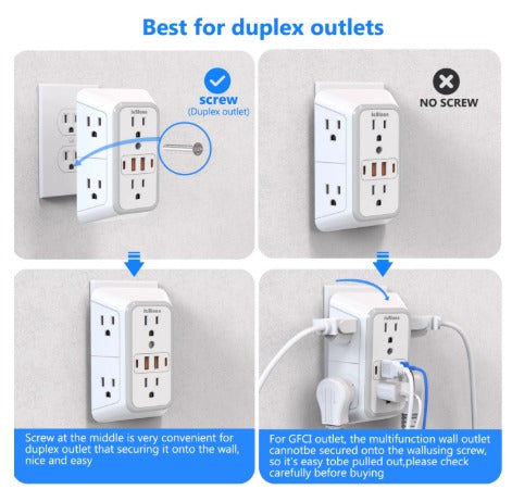 PowerPlus 6-Outlet 4-USB Strip